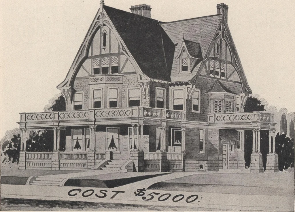 An illustration from Keith's architectural studies, no.8, 1905, leaf 20