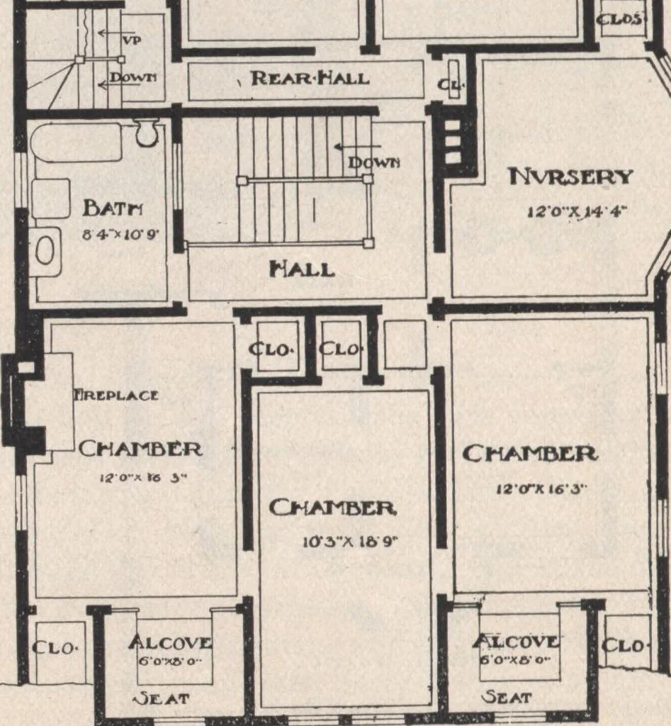 An illustration from Keith's architectural studies, no.8, 1905, leaf 21