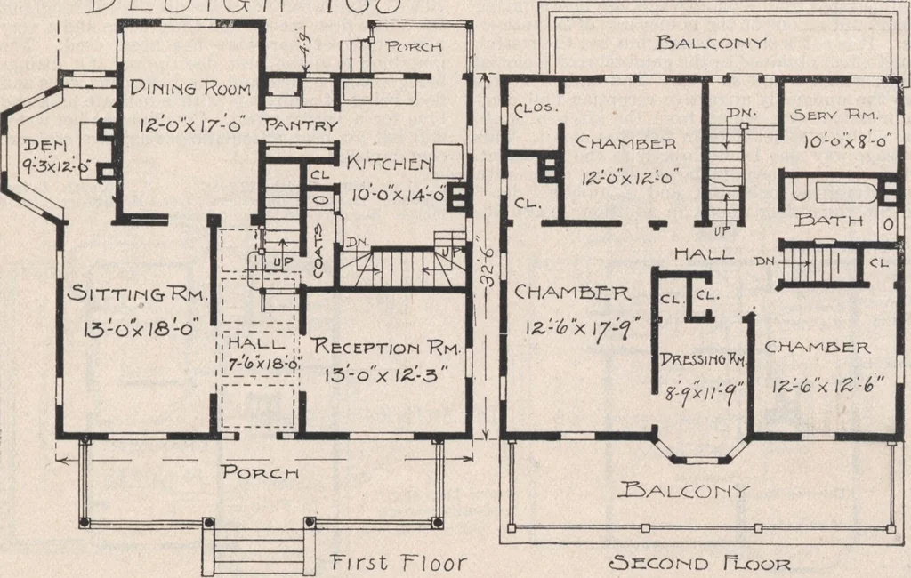 An illustration from Keith's architectural studies, no.8, 1905, leaf 22