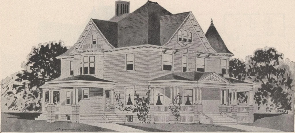 An illustration from Keith's architectural studies, no.8, 1905, leaf 24