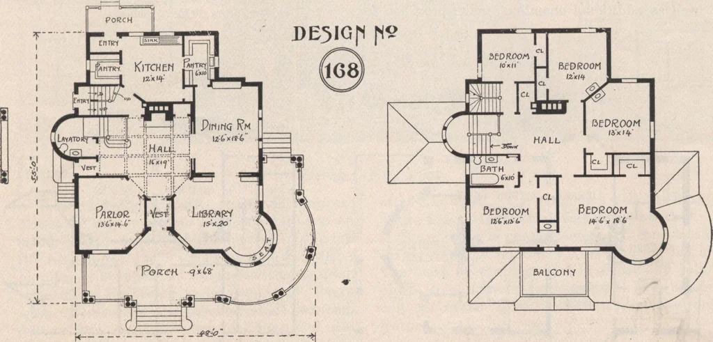 An illustration from Keith's architectural studies, no.8, 1905, leaf 24