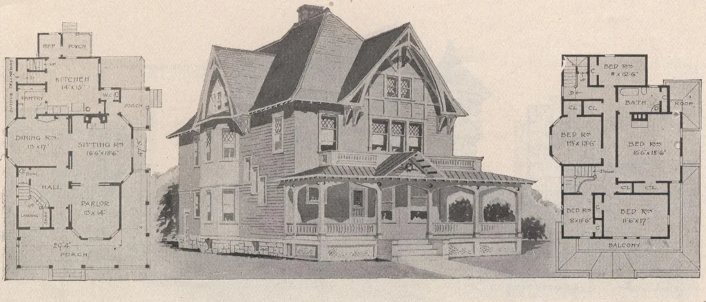 An illustration from Keith's architectural studies, no.8, 1905, leaf 28