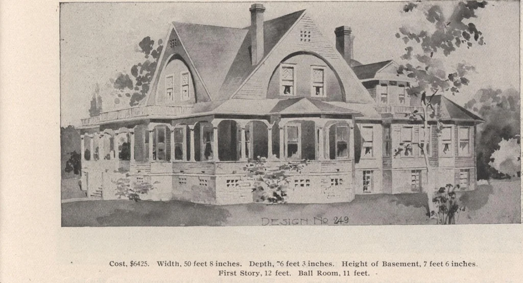 An illustration from Keith's architectural studies, no.8, 1905, leaf 32