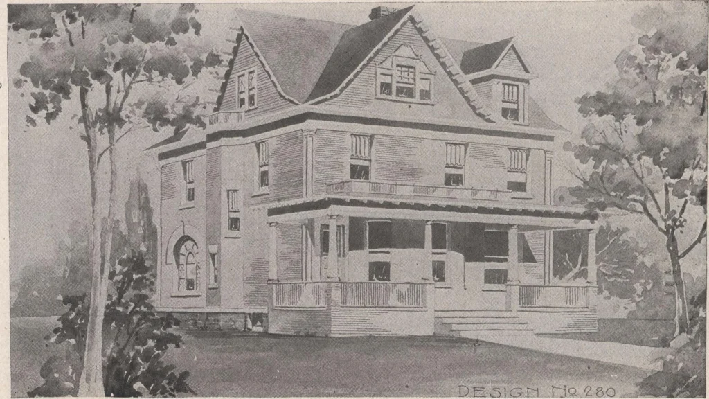 An illustration from Keith's architectural studies, no.8, 1905, leaf 33