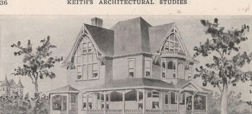 An illustration from Keith's architectural studies, no.8, 1905, leaf 37