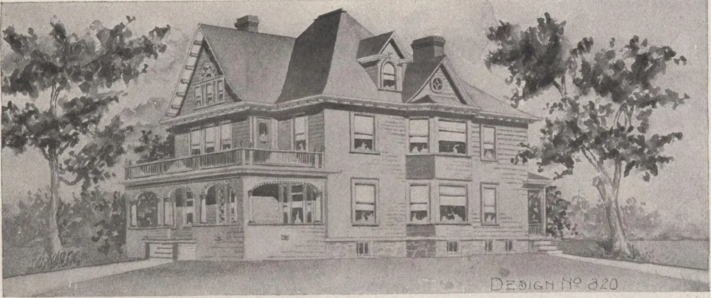 An illustration from Keith's architectural studies, no.8, 1905, leaf 38
