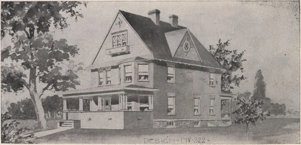 An illustration from Keith's architectural studies, no.8, 1905, leaf 39