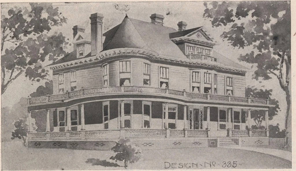 An illustration from Keith's architectural studies, no.8, 1905, leaf 40