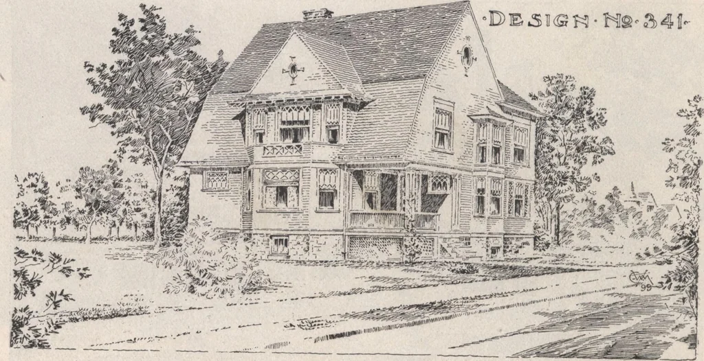 An illustration from Keith's architectural studies, no.8, 1905, leaf 41