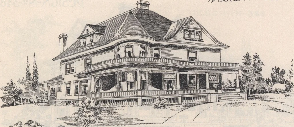 An illustration from Keith's architectural studies, no.8, 1905, leaf 44