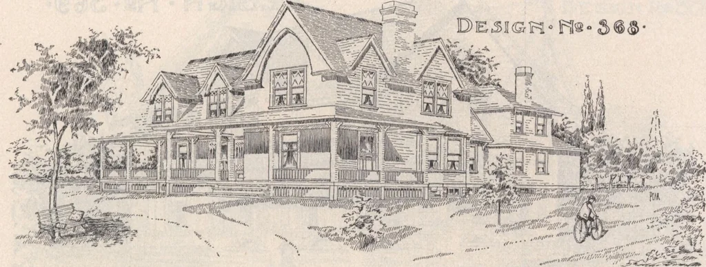 An illustration from Keith's architectural studies, no.8, 1905, leaf 46