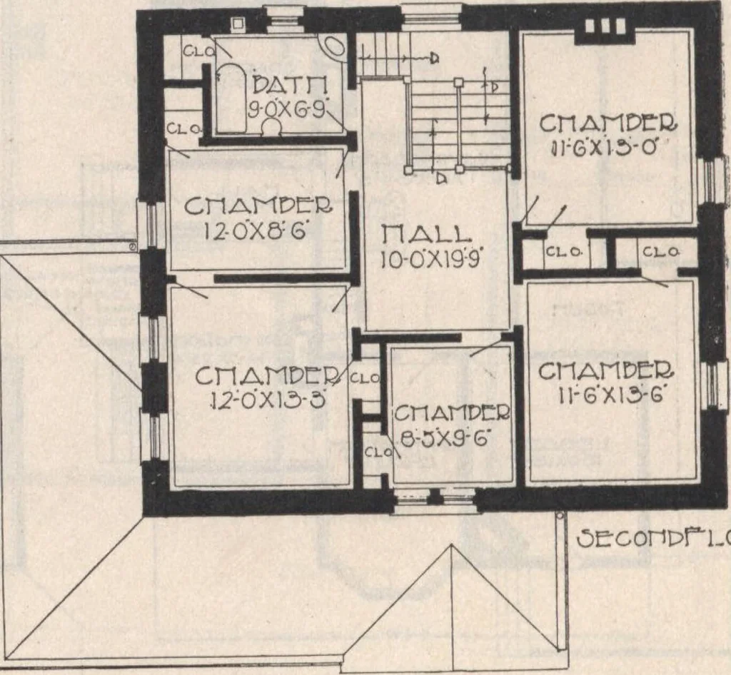 An illustration from Keith's architectural studies, no.8, 1905, leaf 47