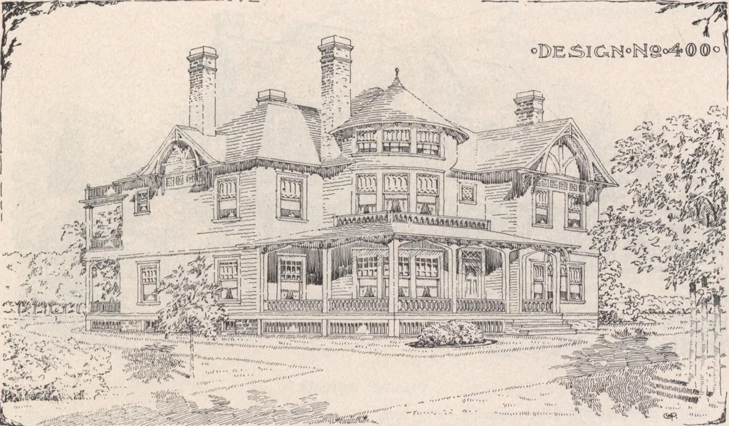 An illustration from Keith's architectural studies, no.8, 1905, leaf 54