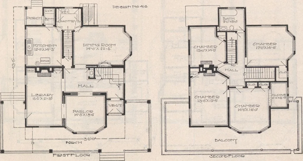 An illustration from Keith's architectural studies, no.8, 1905, leaf 56