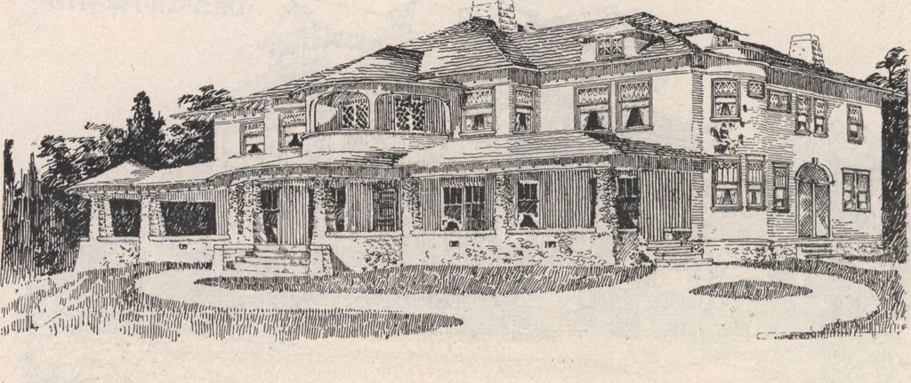 An illustration from Keith's architectural studies, no.8, 1905, leaf 57