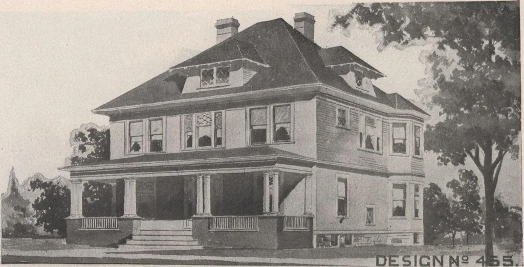 An illustration from Keith's architectural studies, no.8, 1905, leaf 65