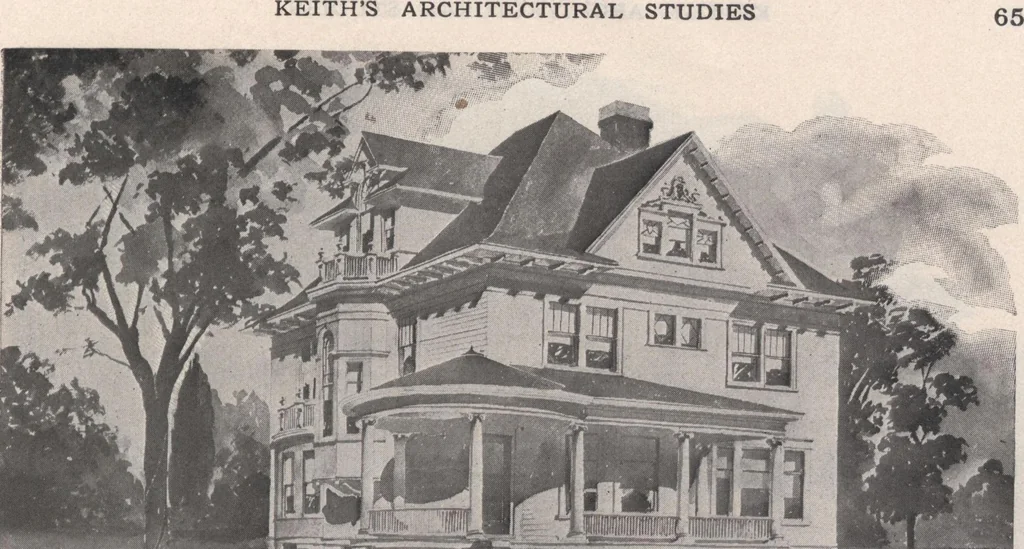An illustration from Keith's architectural studies, no.8, 1905, leaf 66