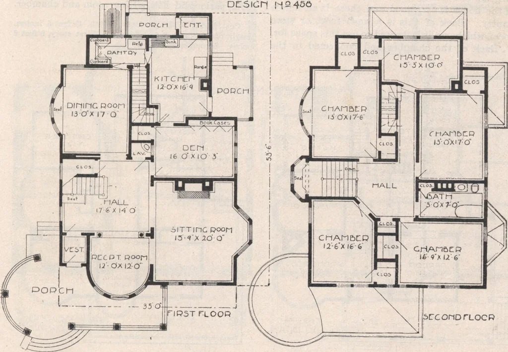 An illustration from Keith's architectural studies, no.8, 1905, leaf 66