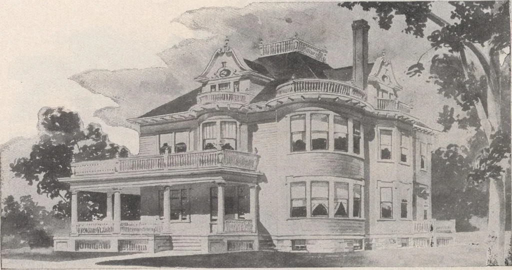 An illustration from Keith's architectural studies, no.8, 1905, leaf 67