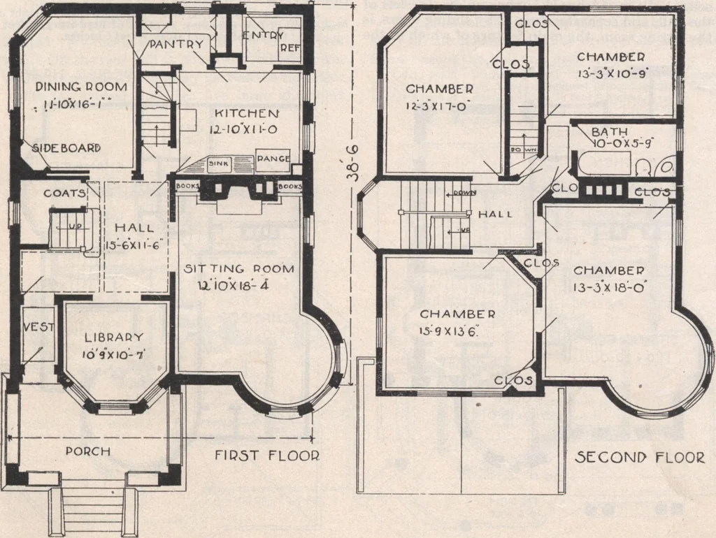 An illustration from Keith's architectural studies, no.8, 1905, leaf 70