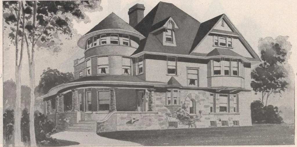 An illustration from Keith's architectural studies, no.8, 1905, leaf 71