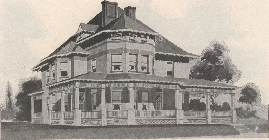 An illustration from Keith's architectural studies, no.8, 1905, leaf 72