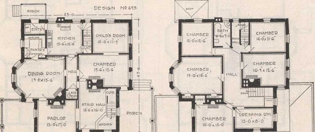 An illustration from Keith's architectural studies, no.8, 1905, leaf 72