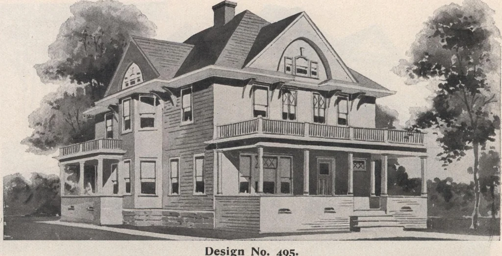 An illustration from Keith's architectural studies, no.8, 1905, leaf 73