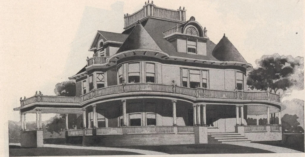 An illustration from Keith's architectural studies, no.8, 1905, leaf 74