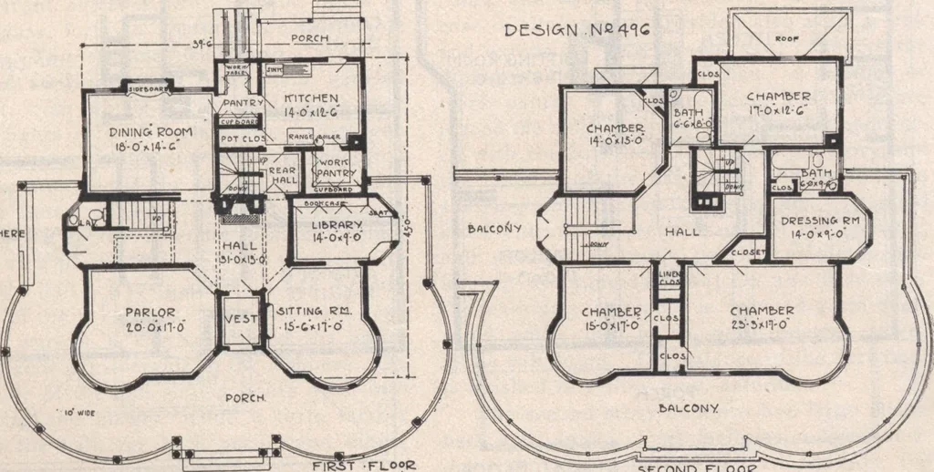 An illustration from Keith's architectural studies, no.8, 1905, leaf 74