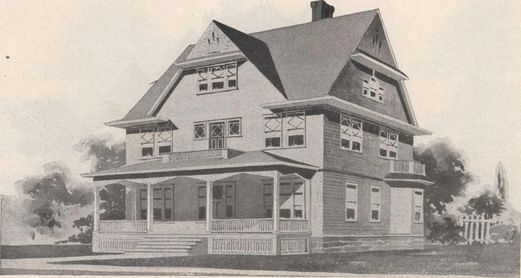 An illustration from Keith's architectural studies, no.8, 1905, leaf 75