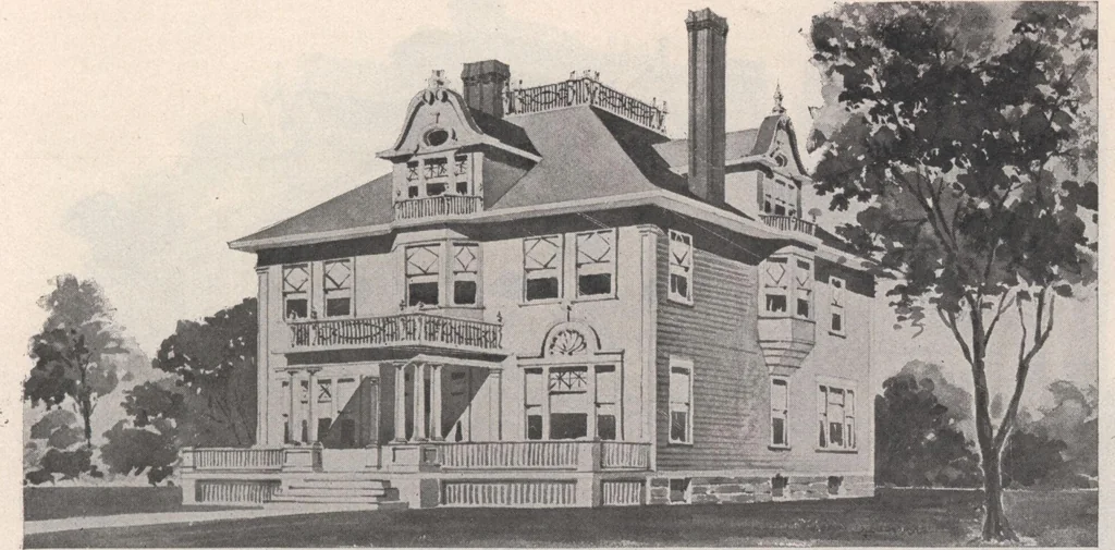 An illustration from Keith's architectural studies, no.8, 1905, leaf 78