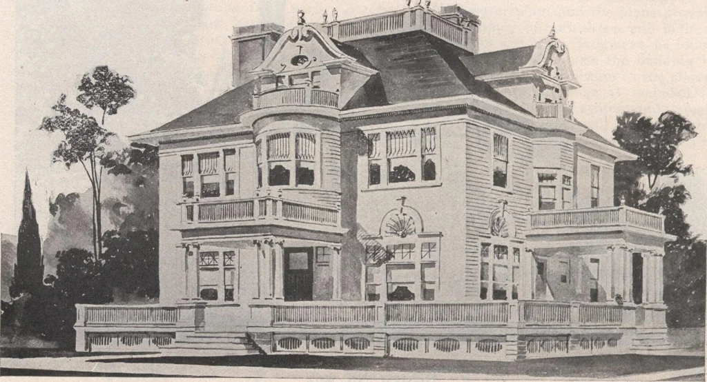 An illustration from Keith's architectural studies, no.8, 1905, leaf 79