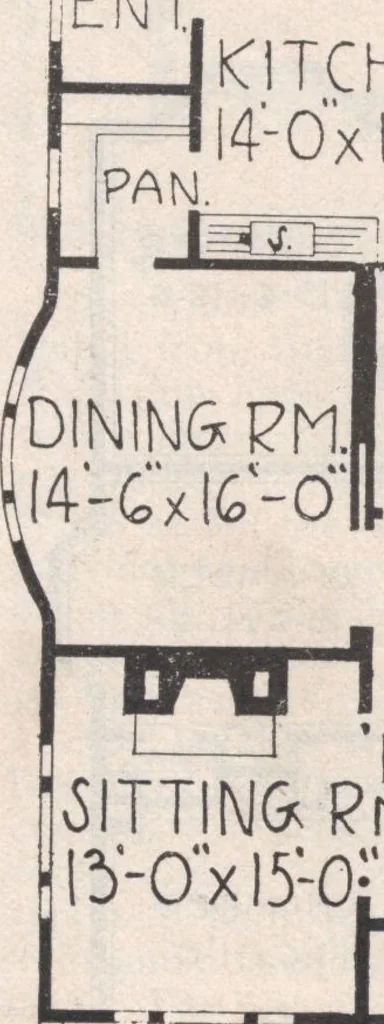 An illustration from Keith's architectural studies, no.8, 1905, leaf 79