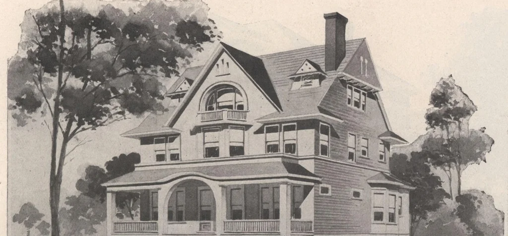 An illustration from Keith's architectural studies, no.8, 1905, leaf 82