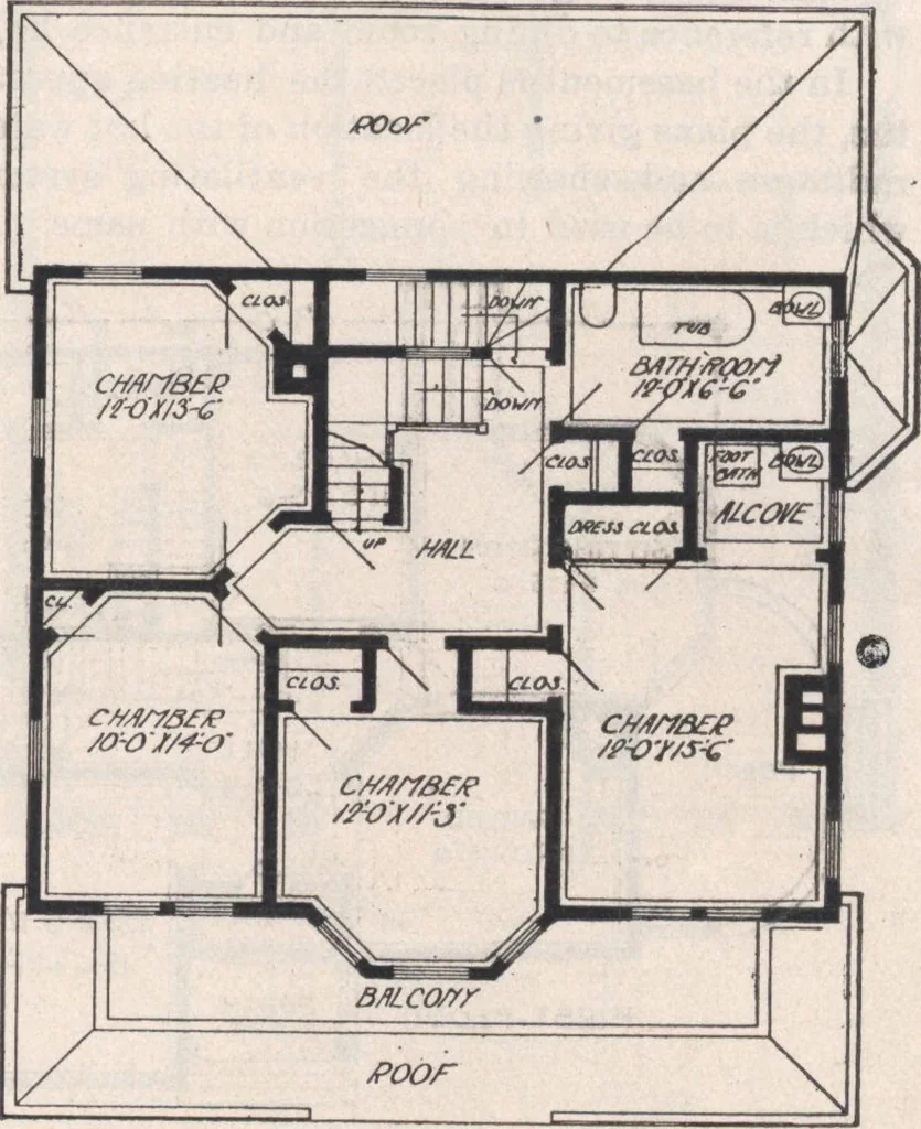 An illustration from Keith's architectural studies, no.8, 1905, leaf 82
