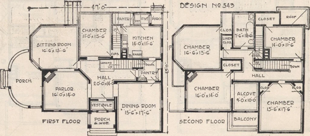 An illustration from Keith's architectural studies, no.8, 1905, leaf 83