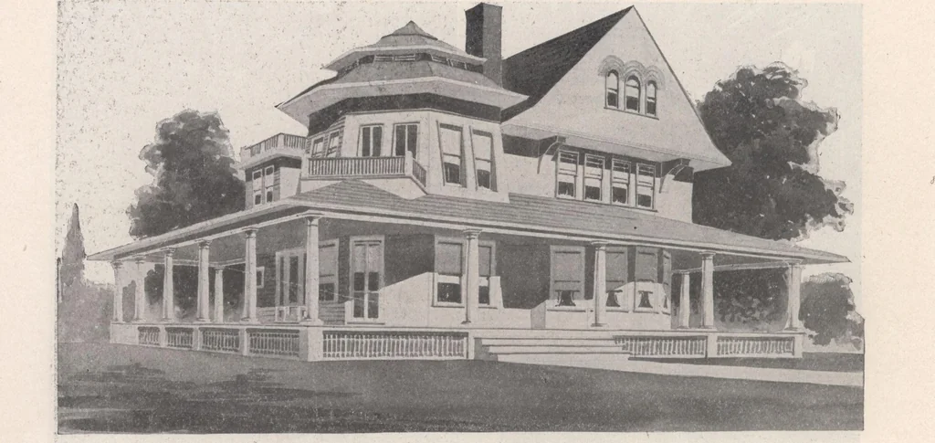 An illustration from Keith's architectural studies, no.8, 1905, leaf 87