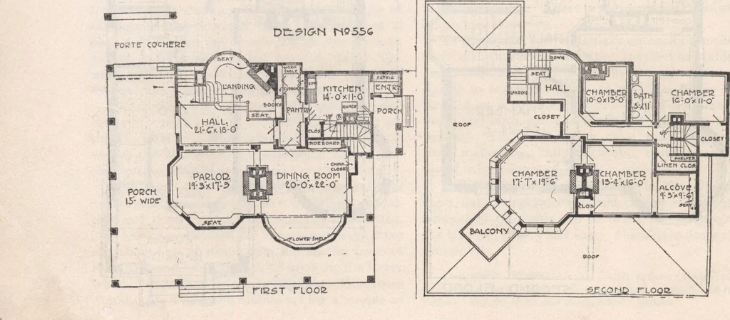 An illustration from Keith's architectural studies, no.8, 1905, leaf 87