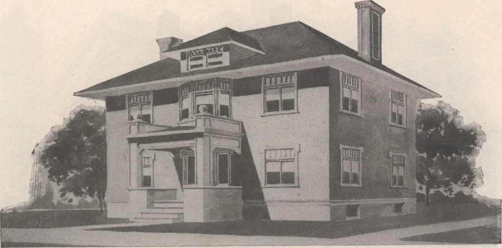An illustration from Keith's architectural studies, no.8, 1905, leaf 88
