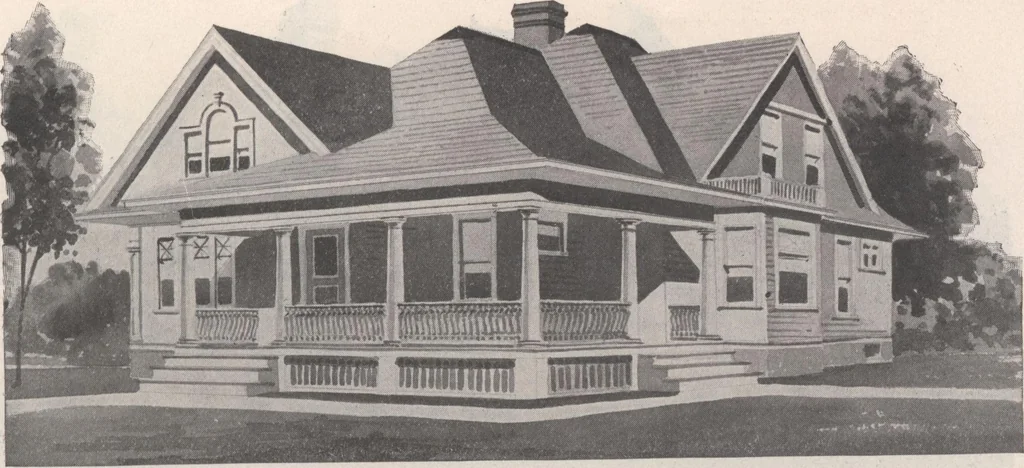 An illustration from Keith's architectural studies, no.8, 1905, leaf 90