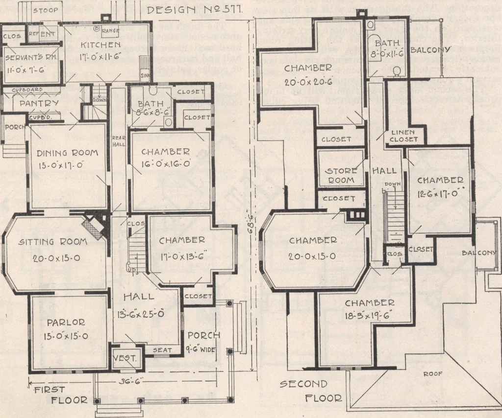 An illustration from Keith's architectural studies, no.8, 1905, leaf 90