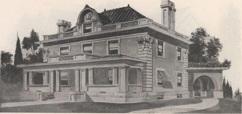 An illustration from Keith's architectural studies, no.8, 1905, leaf 91