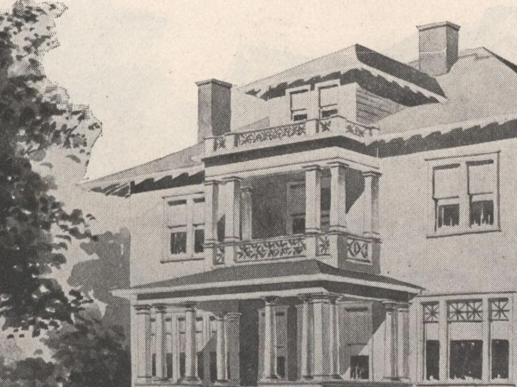 An illustration from Keith's architectural studies, no.8, 1905, leaf 92