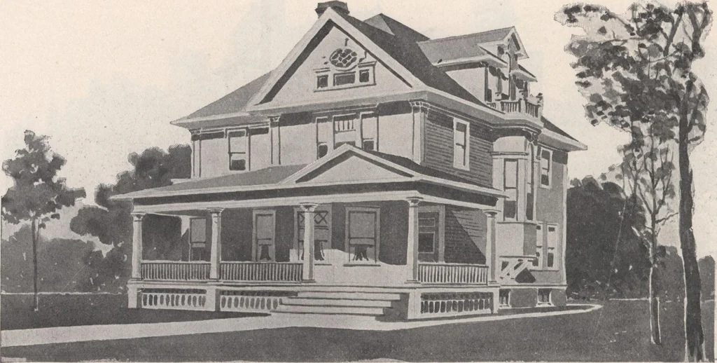 An illustration from Keith's architectural studies, no.8, 1905, leaf 93