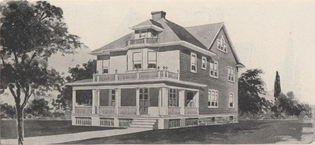 An illustration from Keith's architectural studies, no.8, 1905, leaf 94