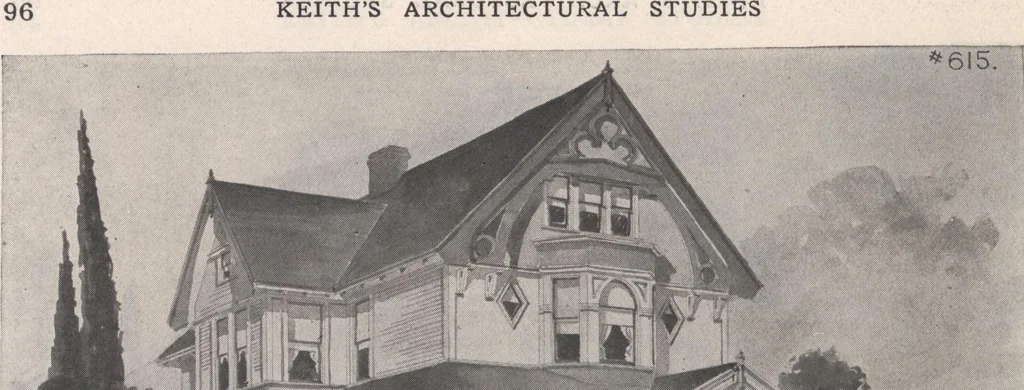 An illustration from Keith's architectural studies, no.8, 1905, leaf 95