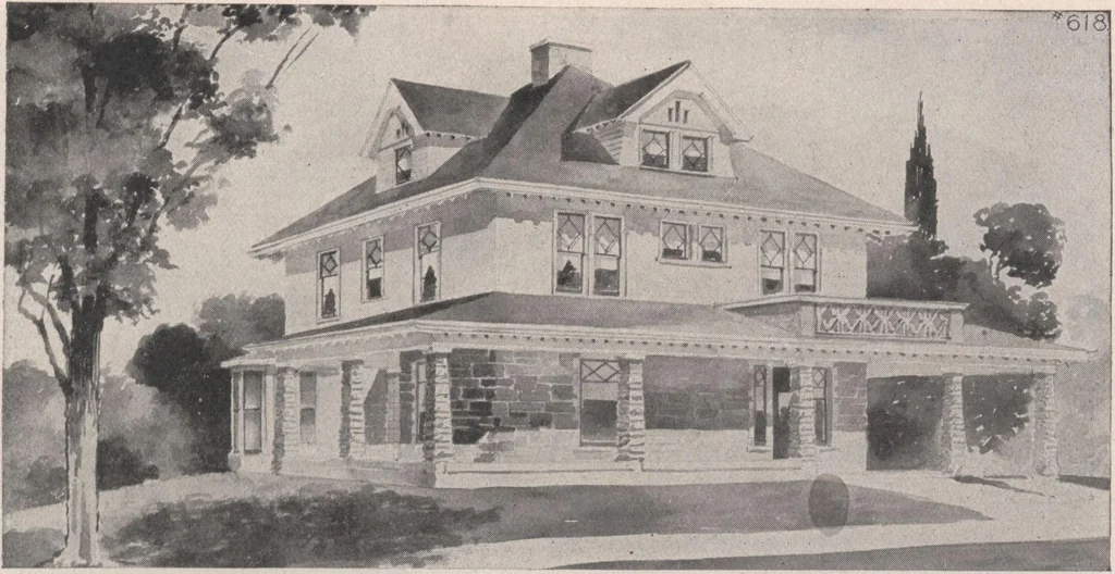 An illustration from Keith's architectural studies, no.8, 1905, leaf 96