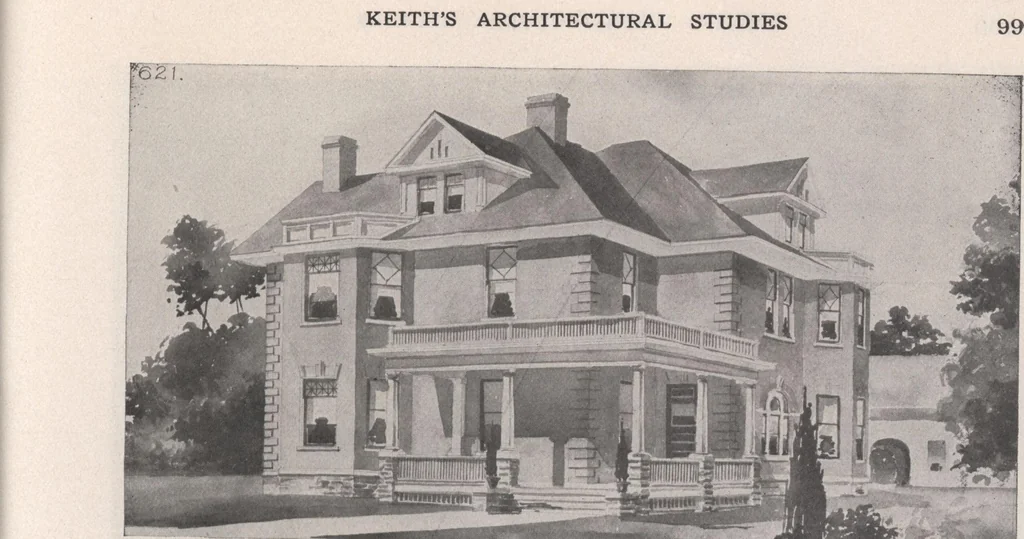 An illustration from Keith's architectural studies, no.8, 1905, leaf 98