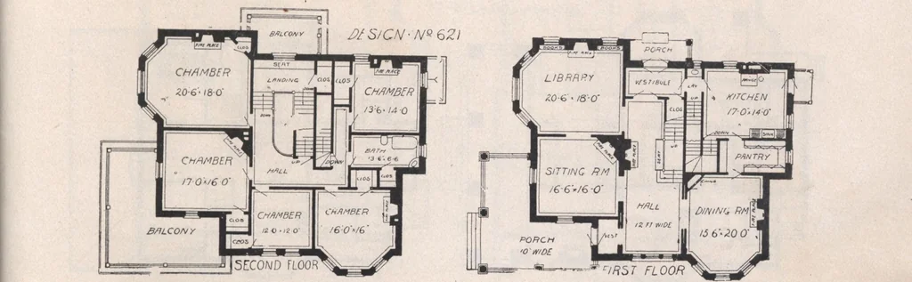 An illustration from Keith's architectural studies, no.8, 1905, leaf 98